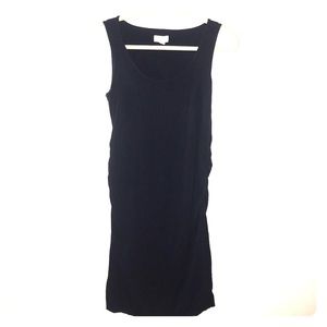 Navy midi bodycon tank dress